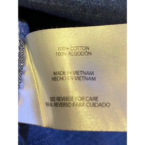 Woolrich Shirt Mens L Used Blue Button Short Sleeve - Picture 7 of 11